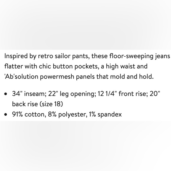 Brand new Wit and Wisdom flare denim - Picture 3 of 3